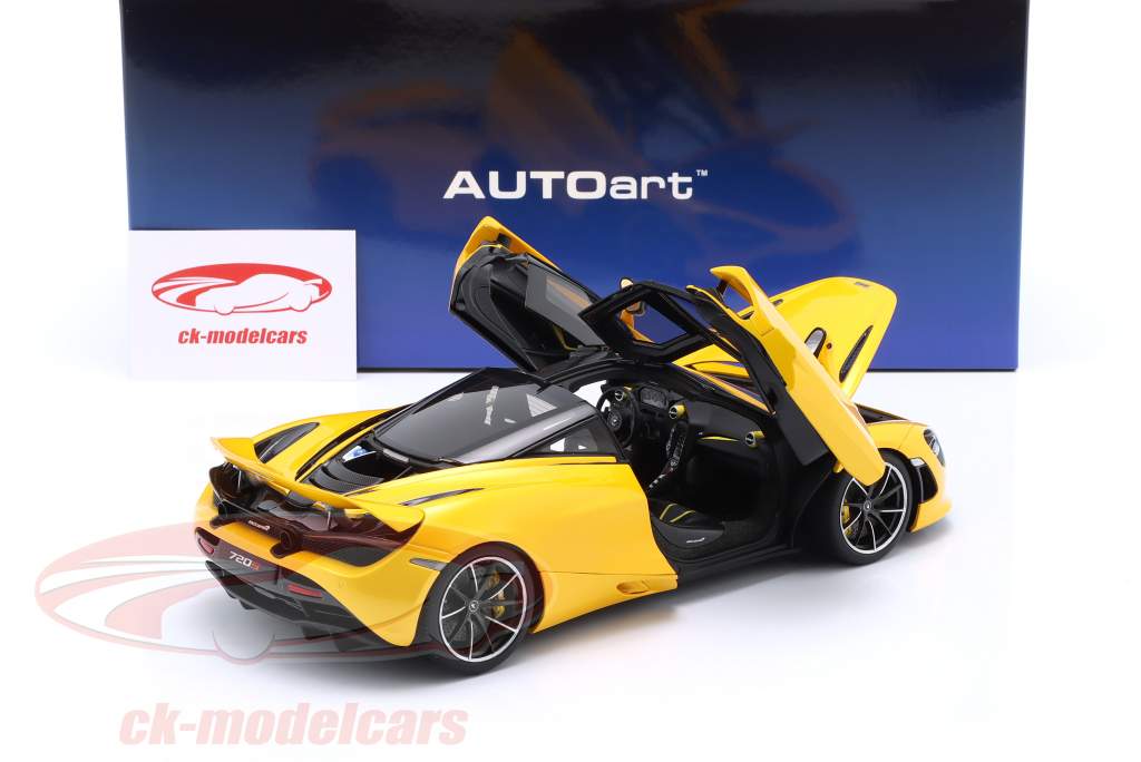 McLaren 720S Année de construction 2017 volcan jaune 1:18 AUTOart