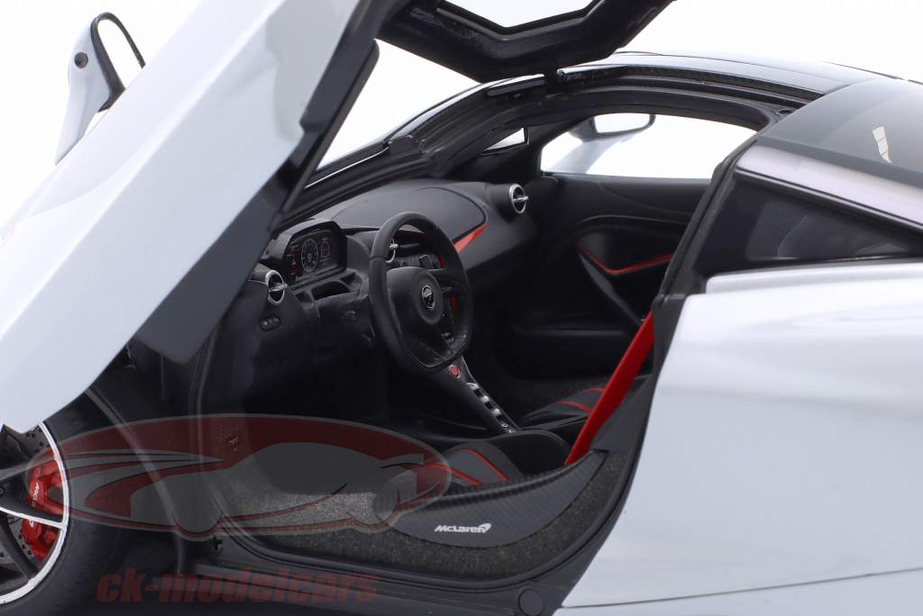 McLaren 720S Año de construcción 2017 sílice blanco 1:18 AUTOart