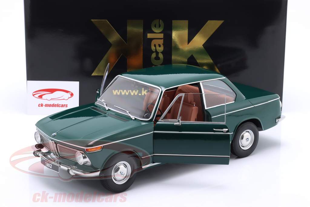BMW 1802 1. série Année de construction 1967 vert 1:12 KK-Scale