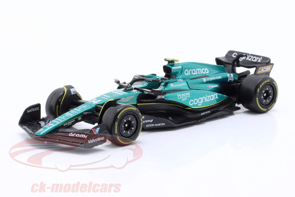 Fernando Alonso Aston Martin AMR23 #14 fórmula 1 2023 1:43 Bburago