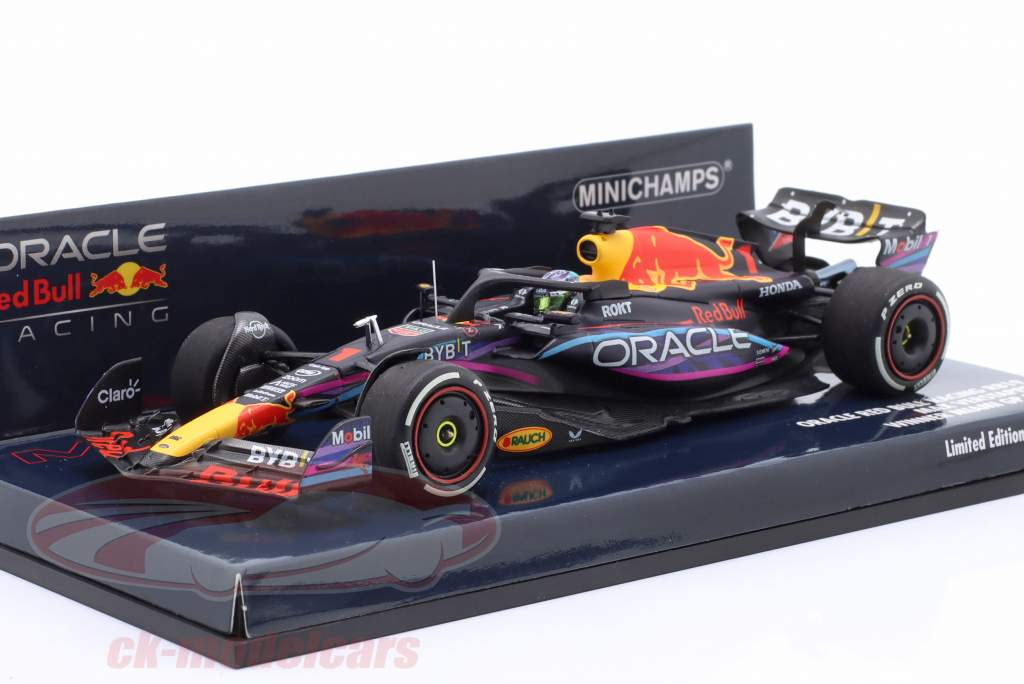 M. Verstappen Red Bull RB19 #1 winnaar Miami GP formule 1 Wereldkampioen 2023 1:43 Minichamps