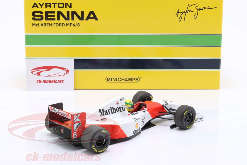 Ayrton Senna McLaren MP4/8 #8 勝者 オーストラリア GP 式 1 1993年 1:18 Minichamps