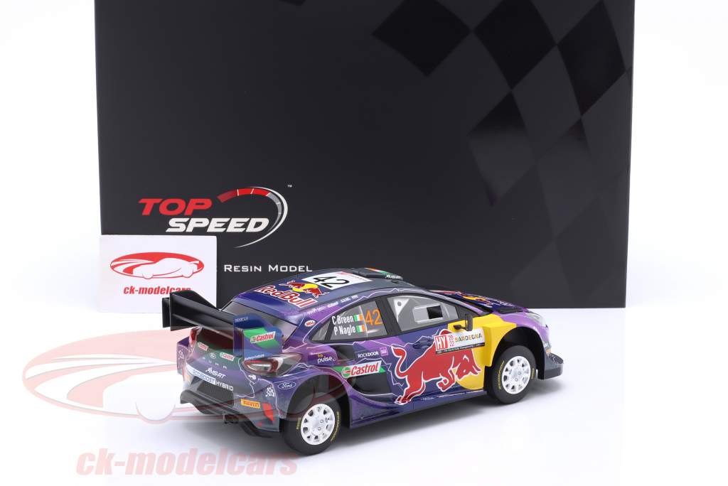 Ford Puma Rally1 #42 2º Rallye Sardenha 2022 Breen, Nagle 1:18 TrueScale