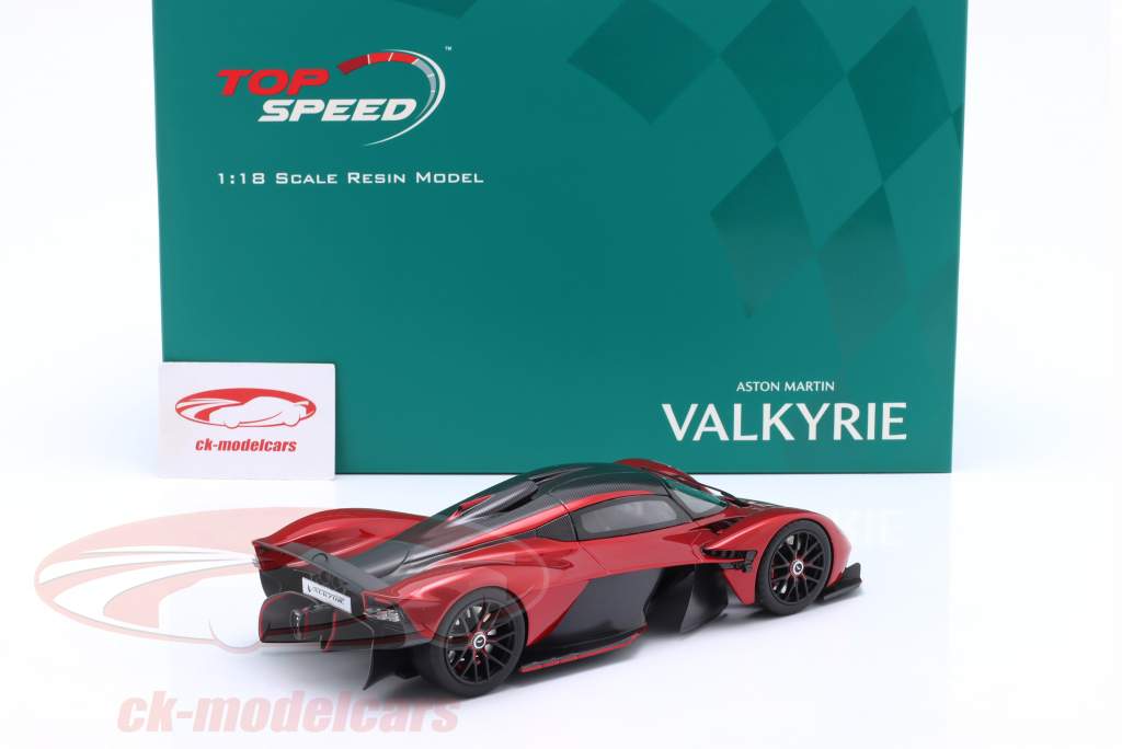 Aston Martin Valkyrie Année de construction 2023 hyper rouge 1:18 TrueScale