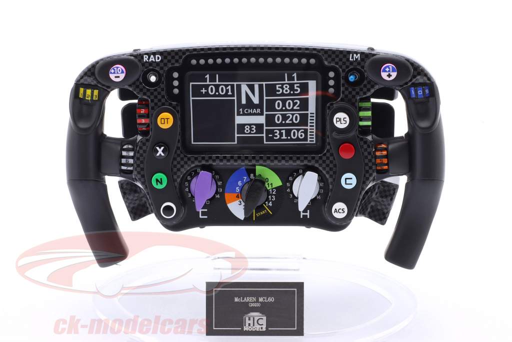 Norris #4 & Piastri #81 McLaren MCL60 формула 1 2023 руль 1:2 HC Models