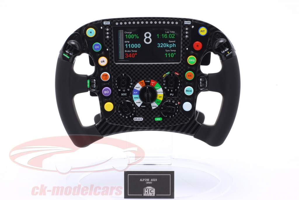 Ocon #31 & Gasly #10 Alpine A523 Formula 1 2023 steering wheel 1:2 HC Models