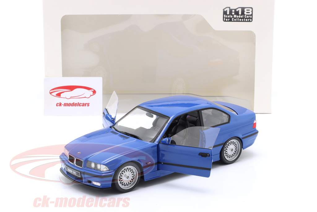 BMW M3 (E36) Coupe Année de construction 1996 santorin bleu 1:18 Solido