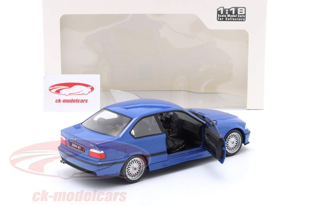 BMW M3 (E36) Coupe Année de construction 1996 santorin bleu 1:18 Solido