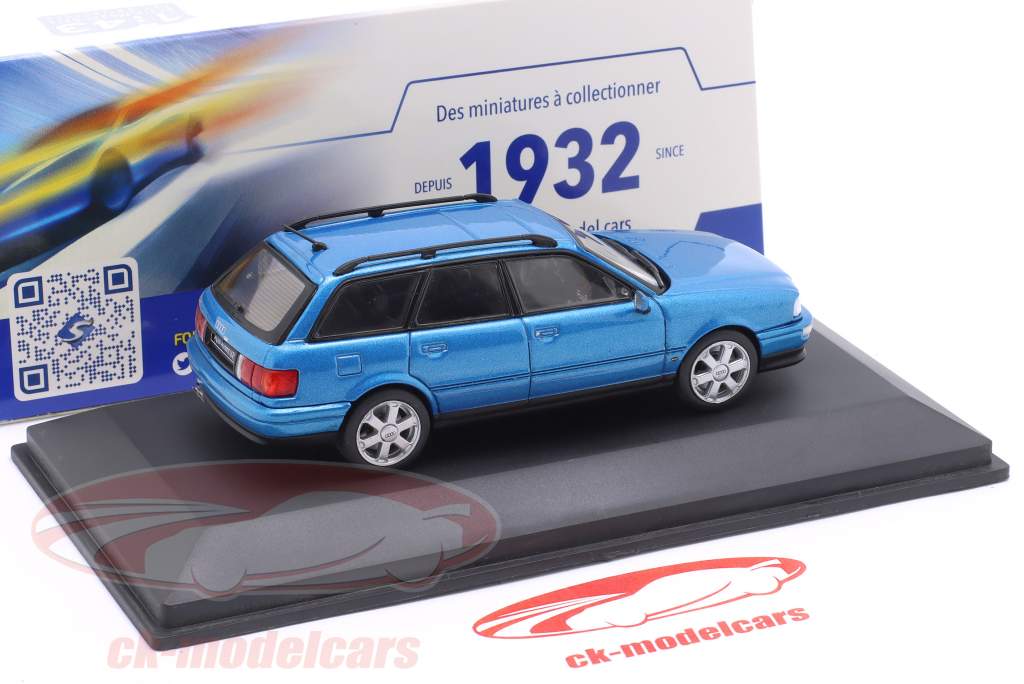 Audi Avant S2 Année de construction 1994 bleu pélican 1:43 Solido