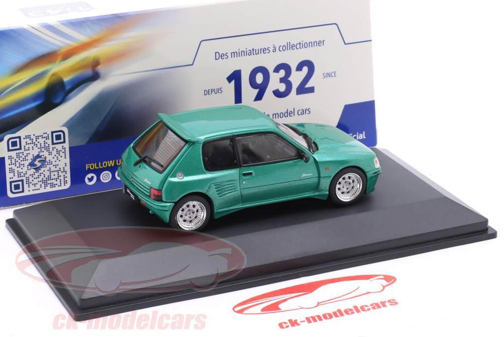 Peugeot 205 GTI Dimma Год постройки 1992 зеленый 1:43 Solido