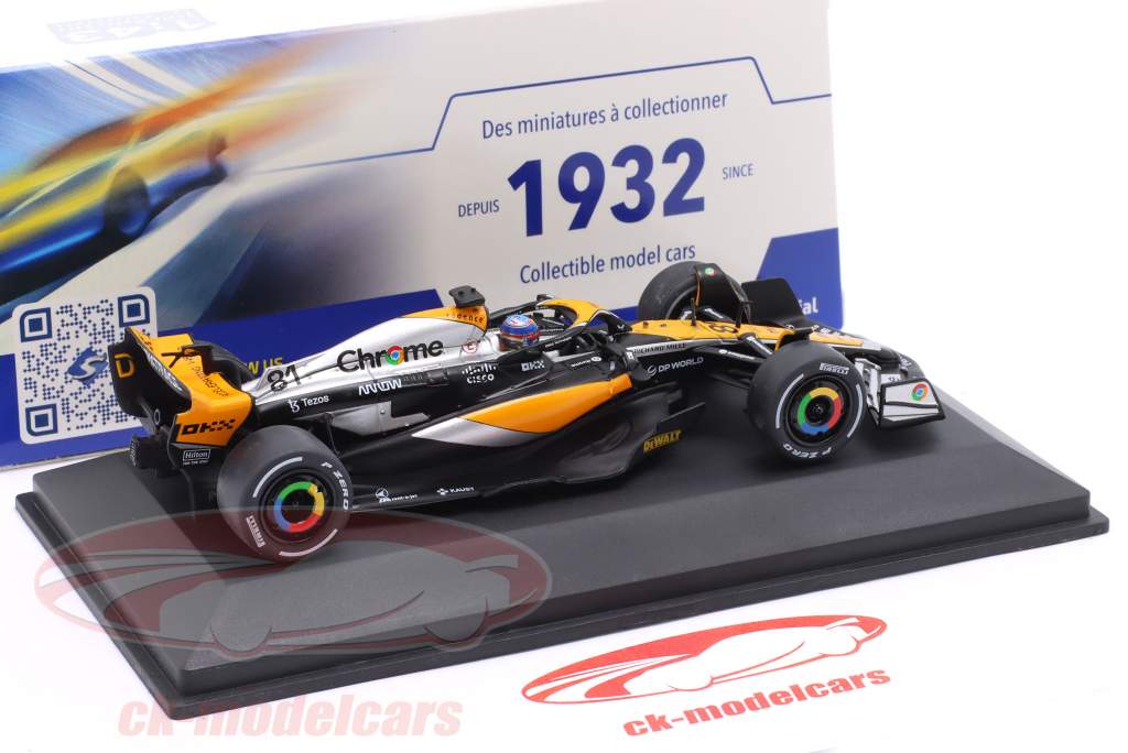 Oscar Piastri MCL60 #81 4th Great Britain GP Formula 1 2023 1:43 Solido