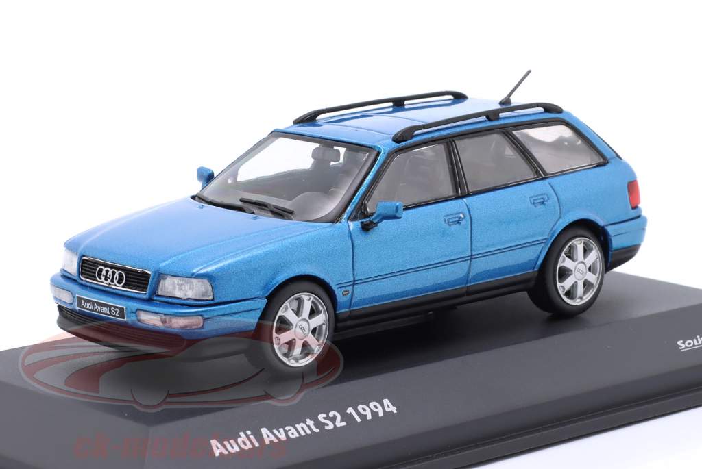 Audi Avant S2 Année de construction 1994 bleu pélican 1:43 Solido
