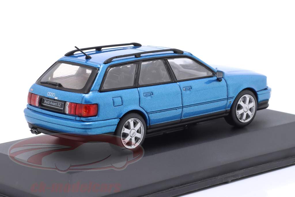 Audi Avant S2 Année de construction 1994 bleu pélican 1:43 Solido
