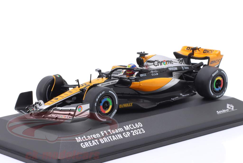Oscar Piastri MCL60 #81 4th Great Britain GP Formula 1 2023 1:43 Solido