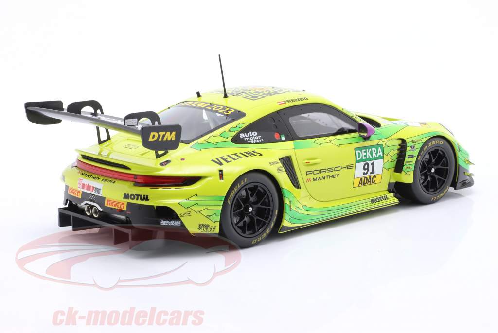 Porsche 911 GT3 R #91 DTM Champion 2023 Thomas Preining Manthey Grello 1:18 Ixo