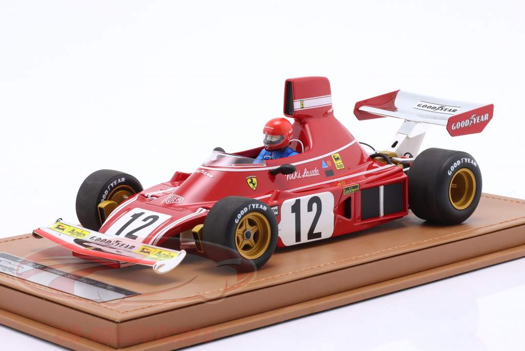 RU3⑅◡̈* Tecnomodel 1:18 Niki Lauda Ferrari 312B3 #12 Winner Spain GP