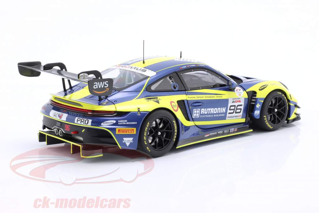 Porsche 911 (992) GT3 R #96 5th 24h Spa 2023 Rutronik Racing 1:18 Minichamps