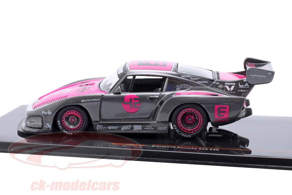 Porsche 935 K3V Bisimoto grau metallic / pink 1:43 Ixo