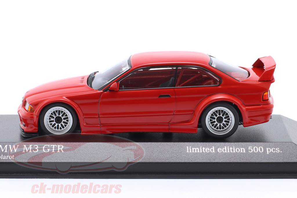 BMW M3 (E36) GTR Année de construction 1993 rouge 1:43 Minichamps