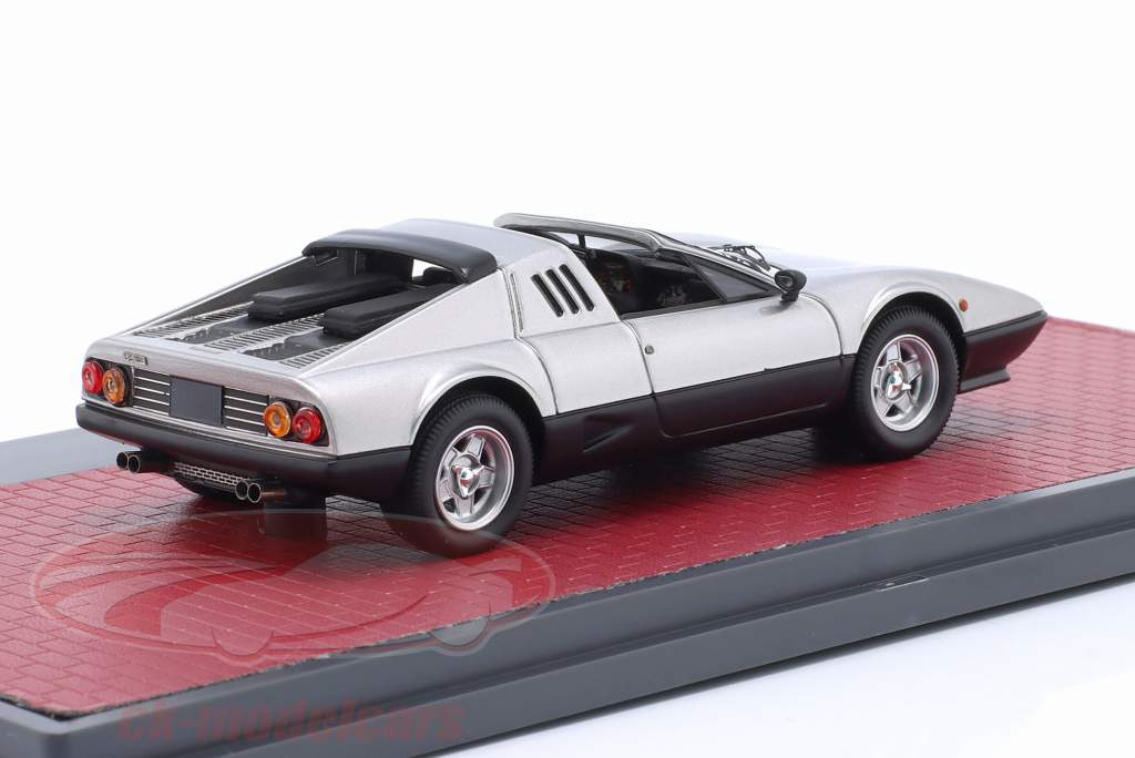 Ferrari BB512 Targa Straman Byggeår 1978 sølv / sort 1:43 Matrix