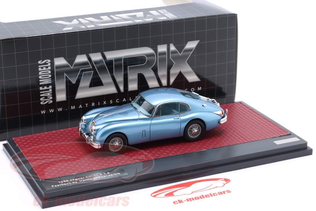 Matrix 1:43 Jaguar XK150 S 3.8L Fastback by Hartin 1960 blue