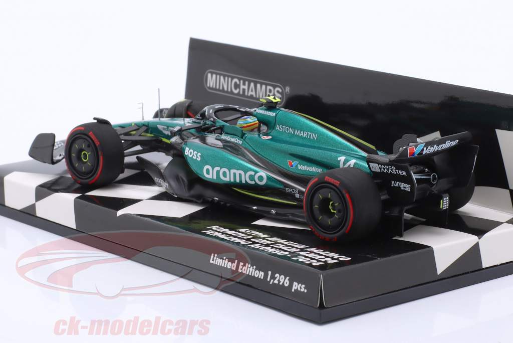 Fernando Alonso Aston Martin AMR24 #14 fórmula 1 2024 1:43 Minichamps