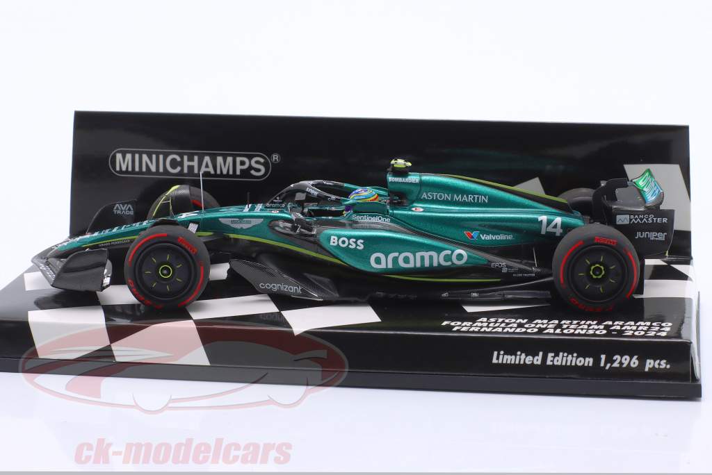 Fernando Alonso Aston Martin AMR24 #14 fórmula 1 2024 1:43 Minichamps