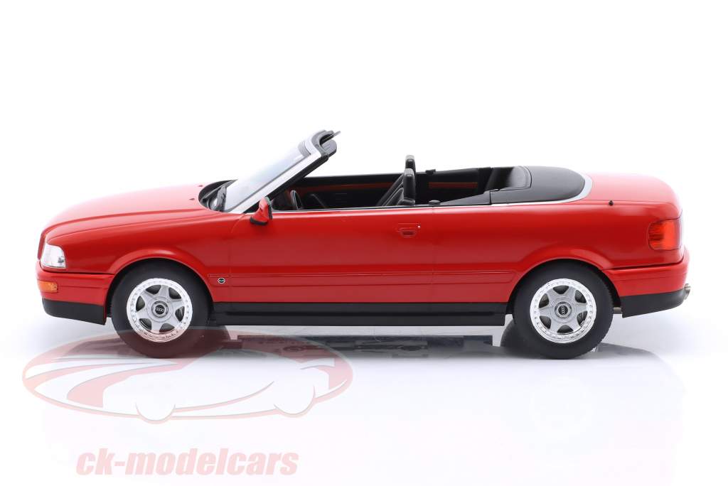 Audi Cabriolet Année de construction 1991 rouge 1:18 ModelCar Group
