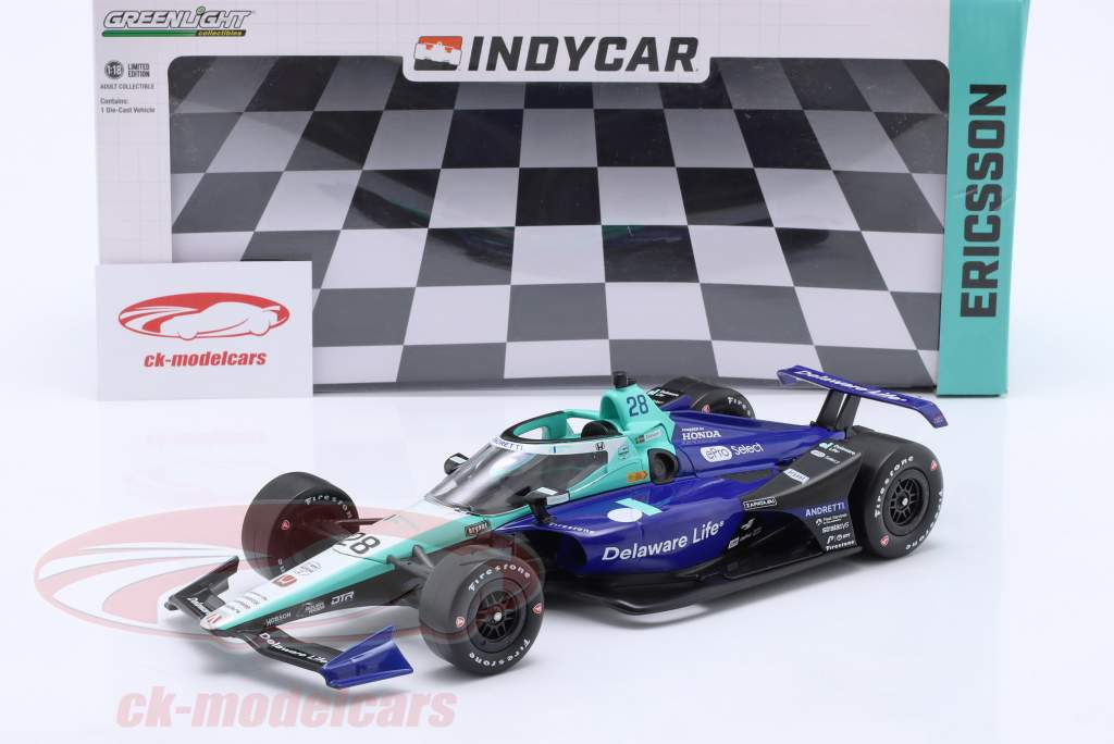 Marcus Ericsson Honda #28 IndyCar Series 2024 1:18 Greenlight