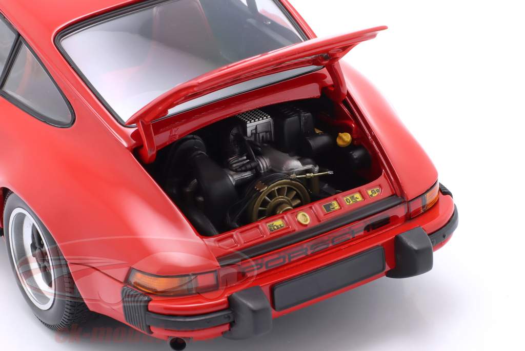 Porsche 911 Carrera Coupe 3.2 Byggeår 1983 rød 1:18 Minichamps