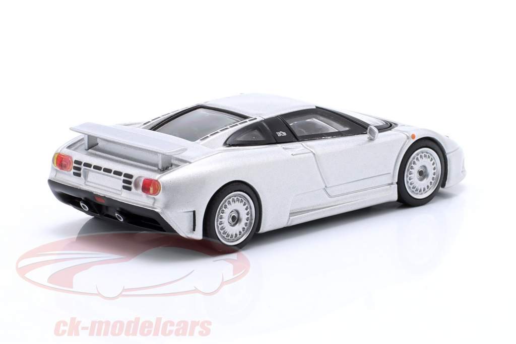 Bugatti EB110 GT LHD 建造年份 1995 银灰 1:64 TrueScale