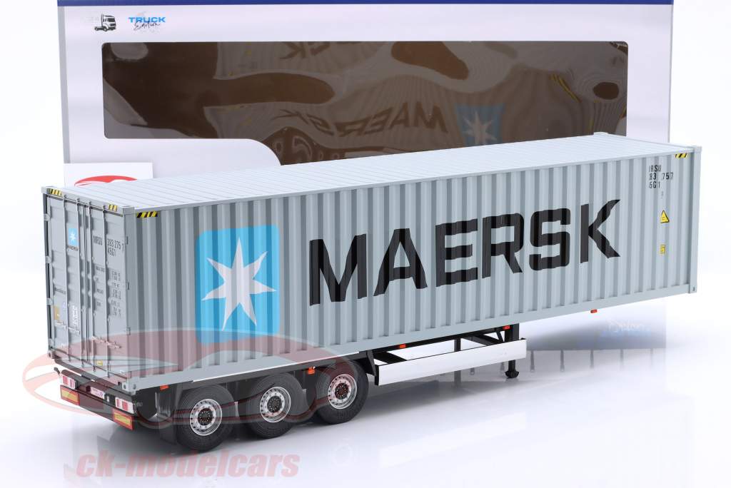 Container trailer MAERSK grey-blue 1:24 Solido
