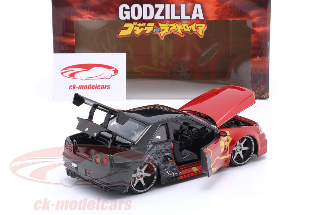 Nissan Skyline GT-R (R34) 2002 Godzilla vs. Kong (2021) 1:24 Jada Toys
