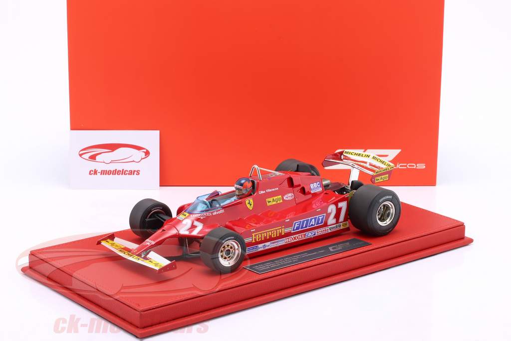 GP Replicas 1:18 G. Villeneuve Ferrari 126CK #27 Long Beach