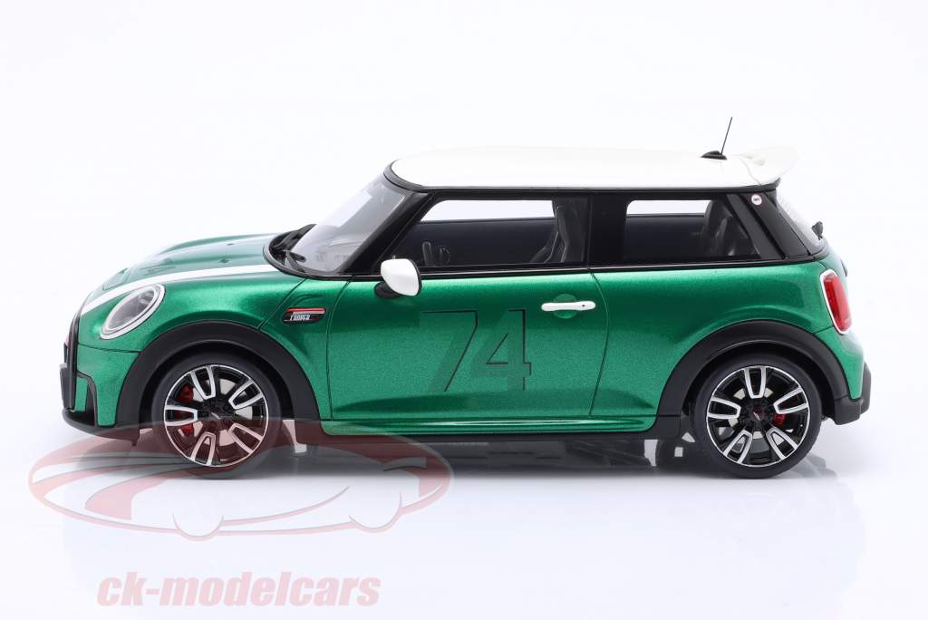 Mini Cooper F56 JCW Año de construcción 2023 british racing verde 1:18 OttOmobile