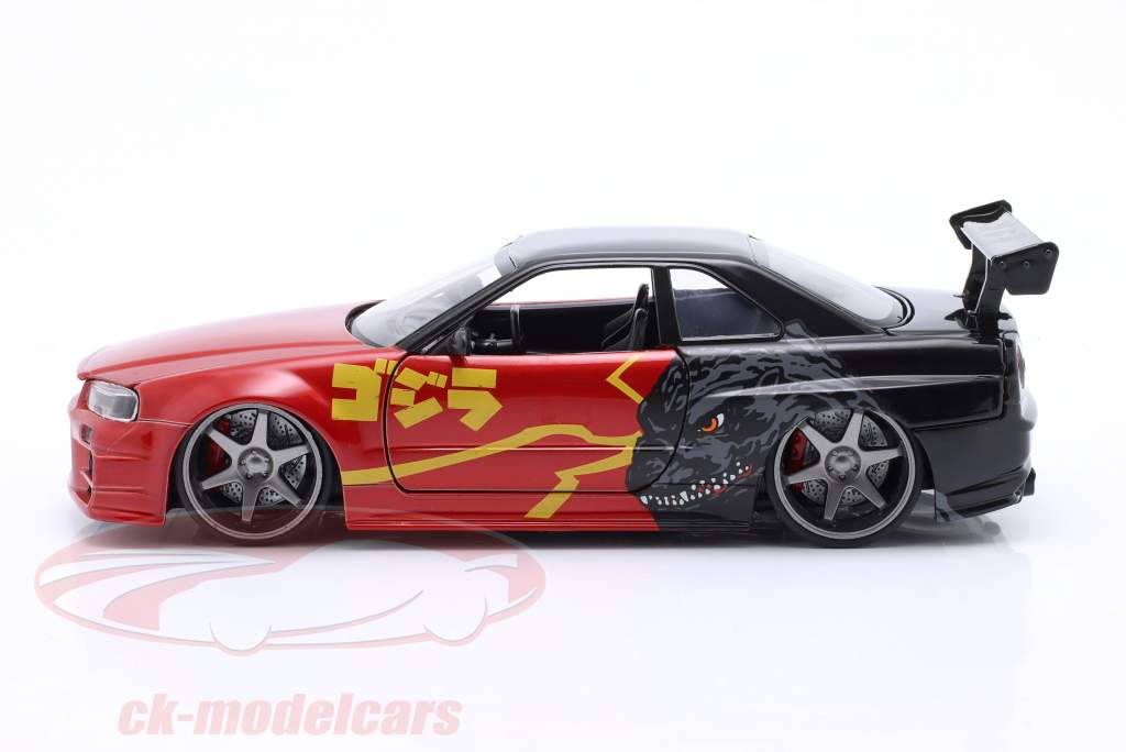 Nissan Skyline GT-R (R34) 2002 Godzilla vs. Kong (2021) 1:24 Jada Toys