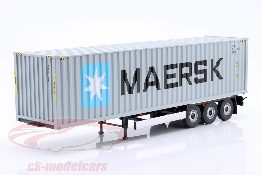Container trailer MAERSK grey-blue 1:24 Solido
