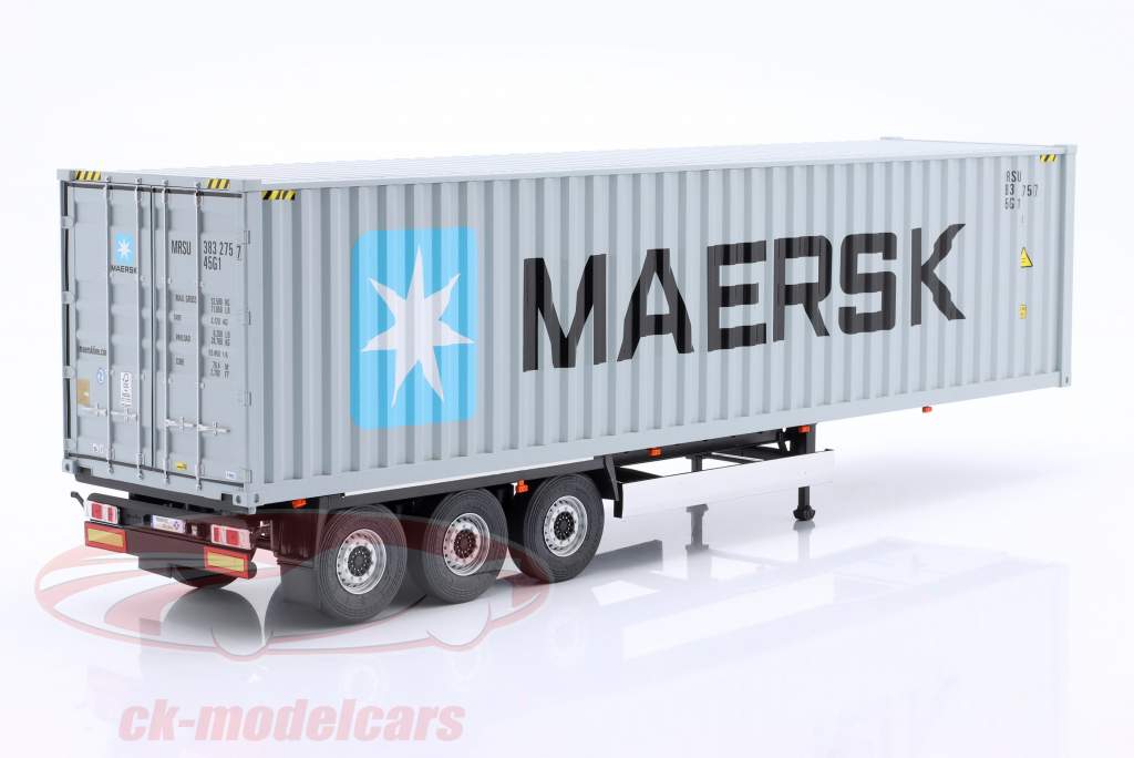 Container trailer MAERSK grey-blue 1:24 Solido