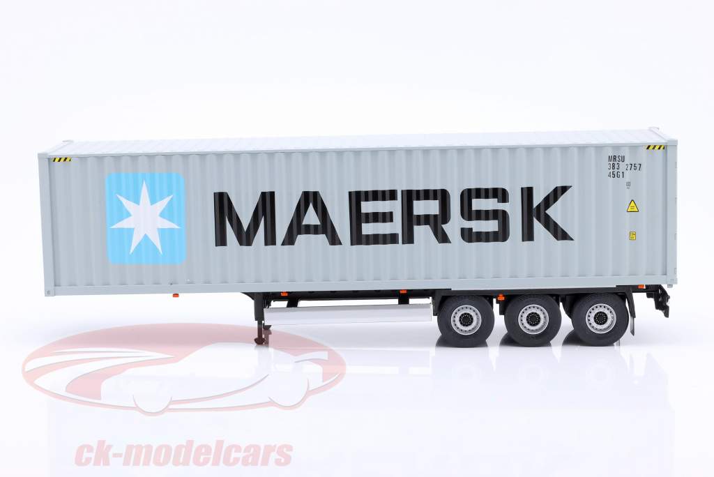 Container trailer MAERSK grey-blue 1:24 Solido
