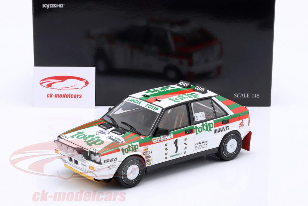 Lancia Delta HF 4WD #1 Gagnant Targa Florio Rally 1987 Cerri, Cerrato 1:18 Kyosho