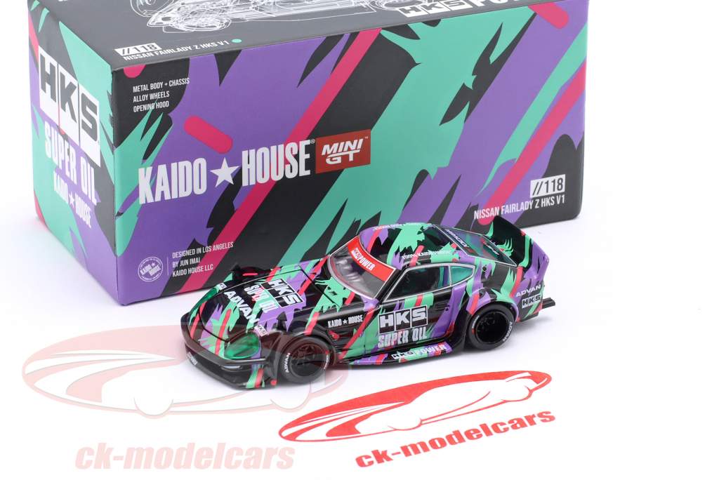 True Scale 1:64 Nissan Fairlady Z HKS 建設年 1969 マルチ