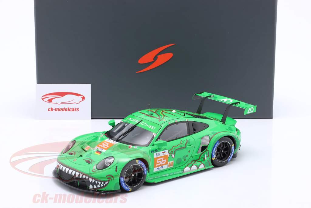 Porsche 911 RSR-19 #56 24h LeMans 2023 REXY AO Racing 1:18 Spark