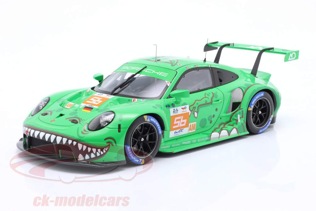 Porsche 911 RSR-19 #56 24h LeMans 2023 REXY AO Racing 1:18 Spark