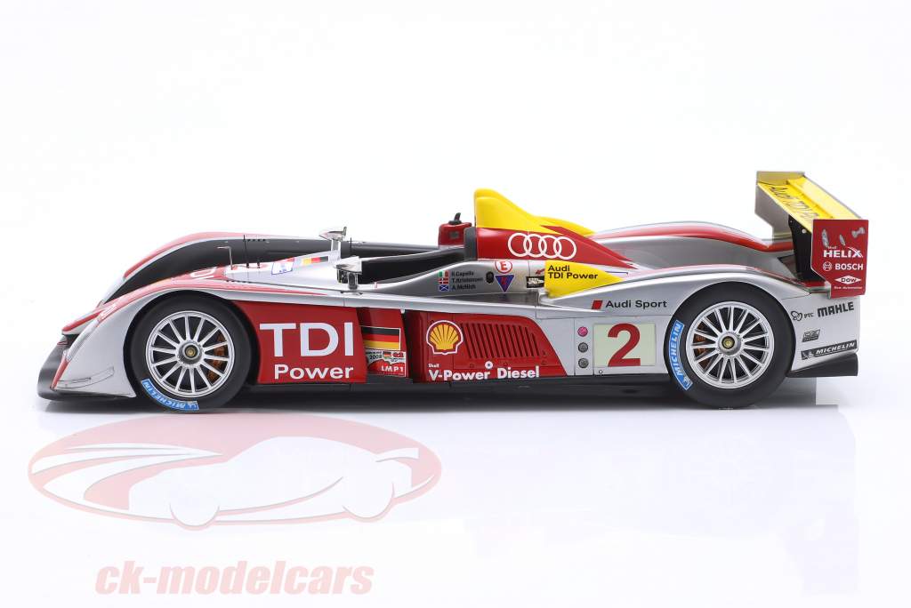 Audi R10 TDI #2 vincitore 24h LeMans 2008 Capello, Kristensen, McNish 1:18 Spark