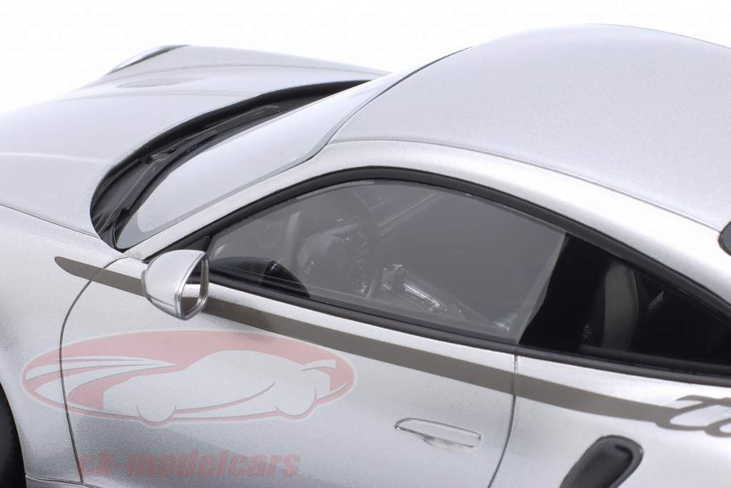 Porsche 911 (992) Turbo S 50 Anni Porsche Argento GT metallizzato 1:18 Spark