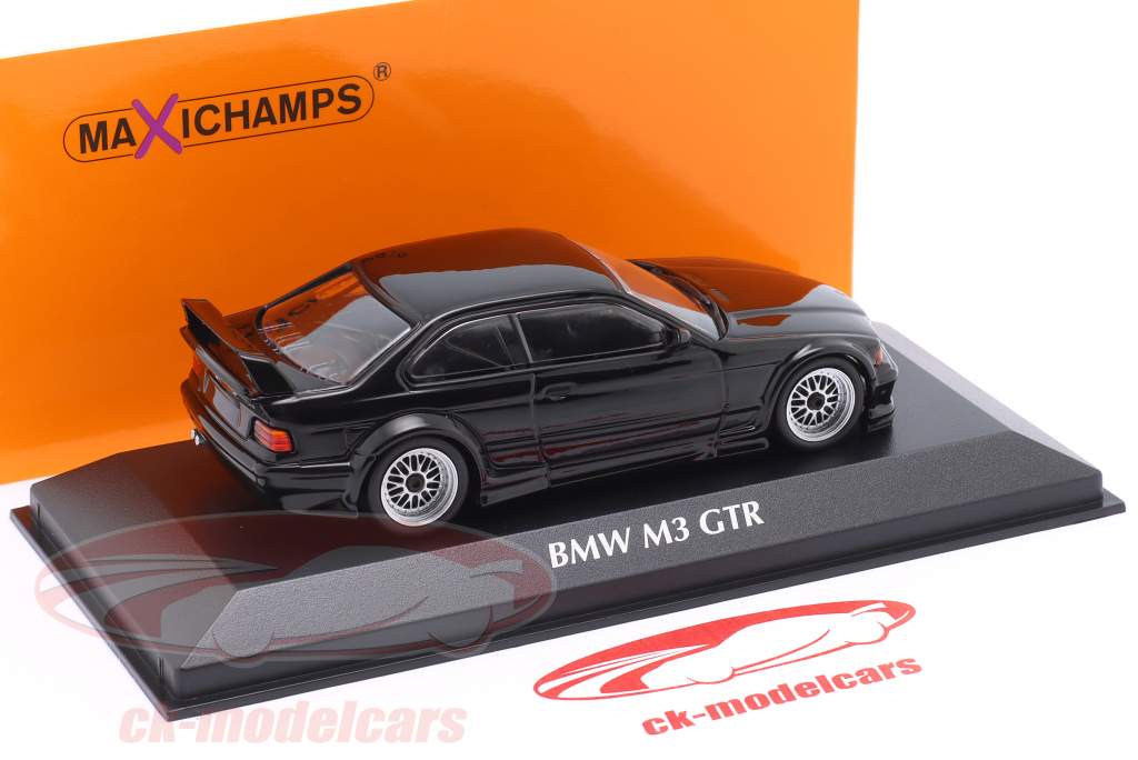 BMW M3 (E36) GTR Année de construction 1993 noir 1:43 Minichamps