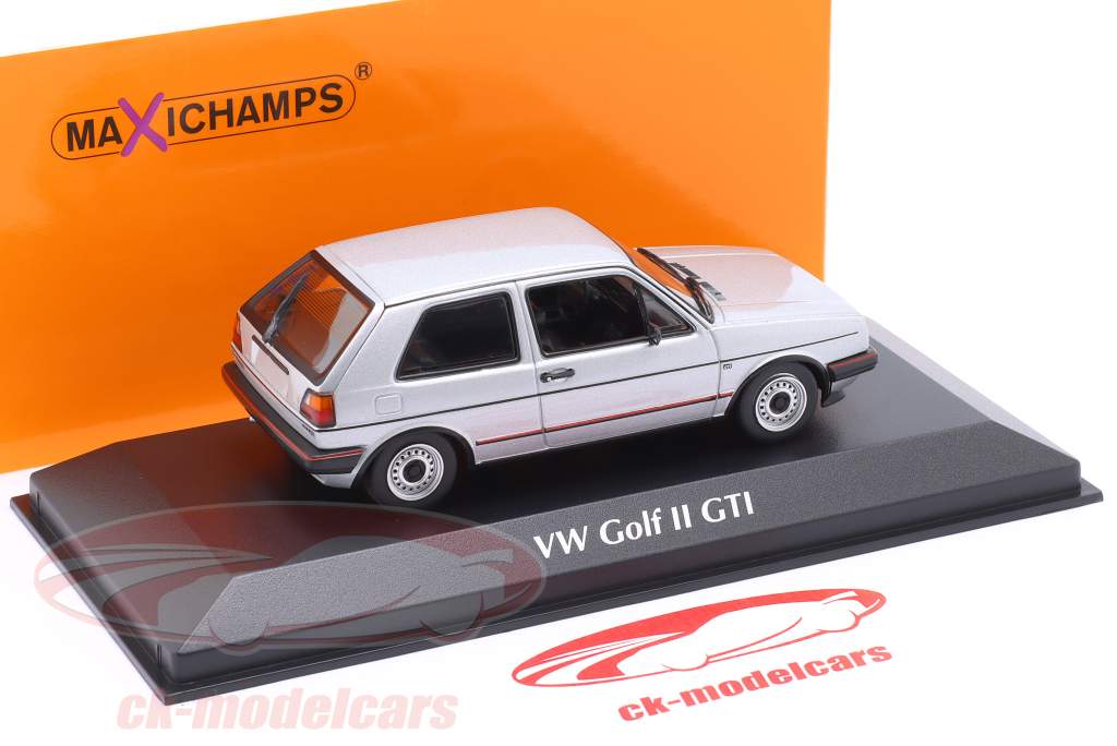 Volkswagen VW Golf II GTI 建造年份 1985 银 金属的 1:43 Minichamps