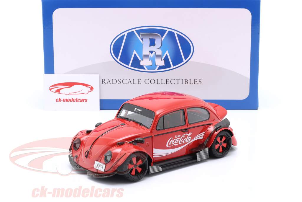 Volkswagen VW bille Coca-Cola rød 1:18 Radscale Models
