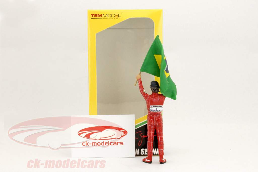 Ayrton Senna driver figure McLaren formula1 1991 Brazil GP Winner 1:18 TrueScale