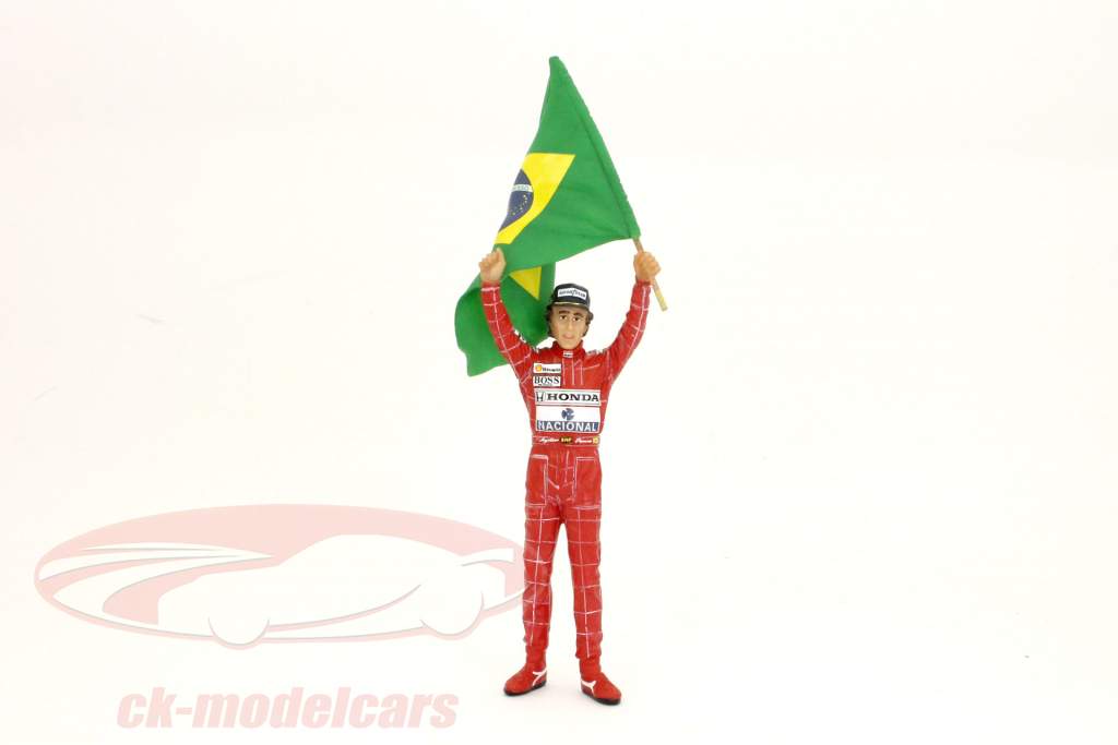 Ayrton Senna driver figure McLaren formula1 1991 Brazil GP Winner 1:18 TrueScale
